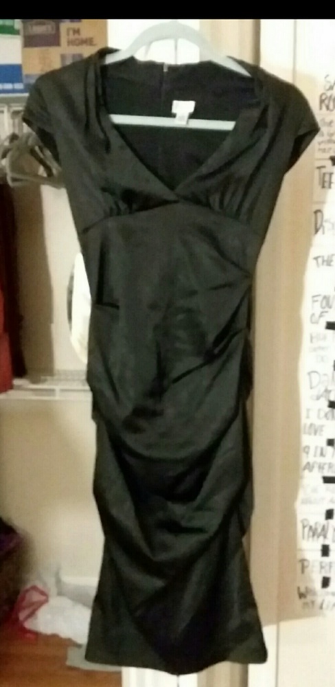 Low-cut Formal Black Dress